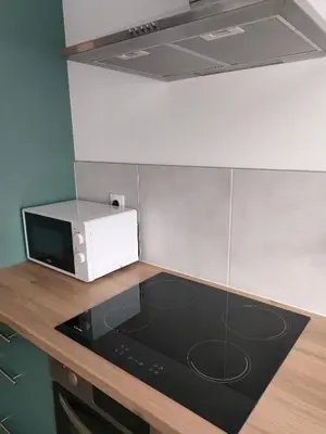 Cuisine ou kitchenette dans l'établissement Marie-Thérèse