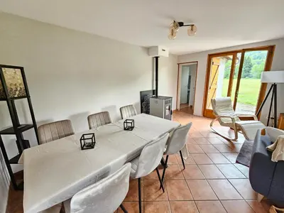 Coin salon dans l'établissement Maison au pied des 1000 étangs