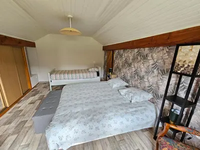 Un ou plusieurs lits dans un hébergement de l'établissement Maison au pied des 1000 étangs