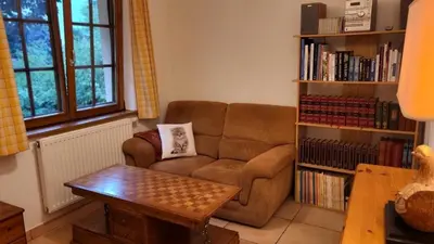 Coin salon dans l'établissement Le Refuge de Kintzheim