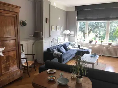 Coin salon dans l'établissement Villa AROHA