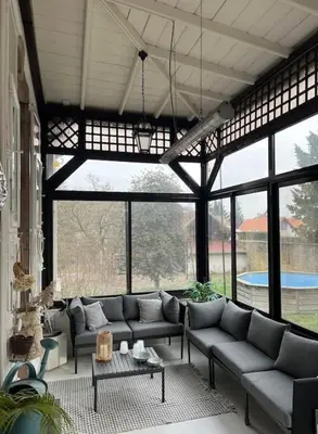Coin salon dans l'établissement Villa AROHA