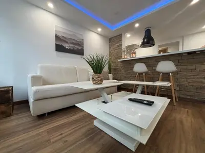 Coin salon dans l'établissement Rhein Stopover - Appartement 2 Personnes