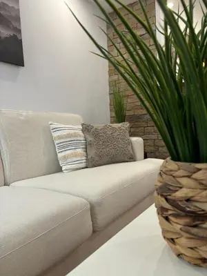 Coin salon dans l'établissement Rhein Stopover - Appartement 2 Personnes