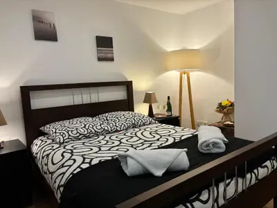 Un ou plusieurs lits dans un hébergement de l'établissement Rhein Stopover - Appartement 2 Personnes