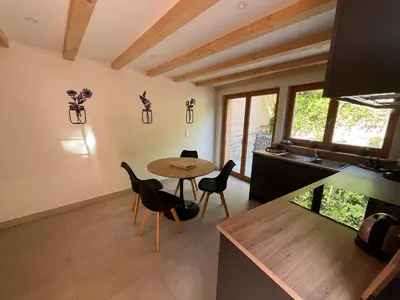 Cuisine ou kitchenette dans l'établissement Côté Brand