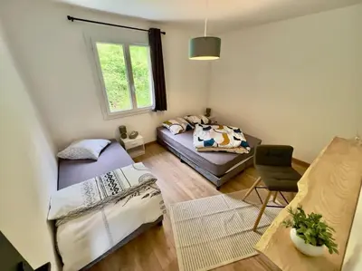 Coin salon dans l'établissement L Envol Maison Entière