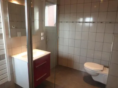Salle de bains dans l'établissement Gite du Meunier