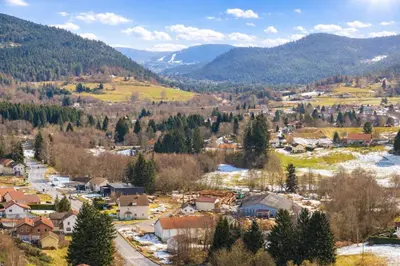 Paysage naturel près de le chalet