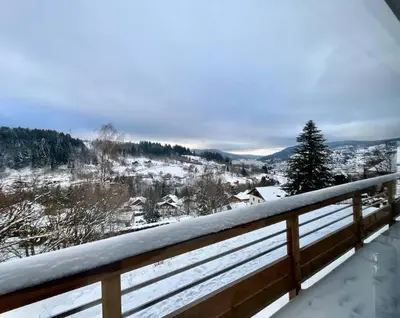 L'établissement Balcon des Gouttridos, imprenable vue lac 6p en hiver