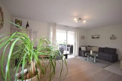 Coin salon dans l'établissement Appartement Sélestat
