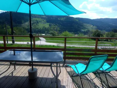 Paysage naturel près de le chalet