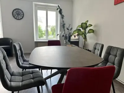 Coin salon dans l'établissement #Aujé - Appart Mulhouse Centre