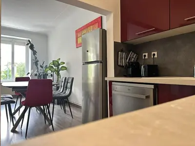 Cuisine ou kitchenette dans l'établissement #Aujé - Appart Mulhouse Centre