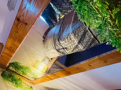 Jardin de l'établissement Studio séance sur l'oreiller