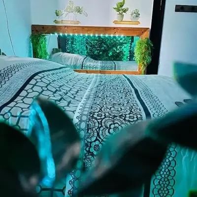 Studio séance sur l'oreiller