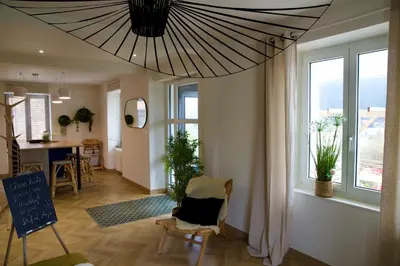Plan de l'établissement Les deux maisons - Roz - Appartement Gérardmer vue pistes proche lac
