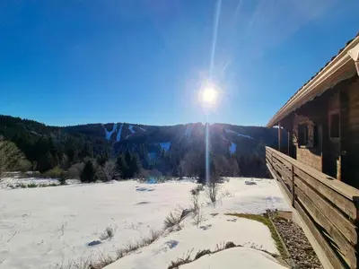 Paysage naturel près de le chalet