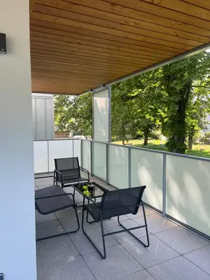 Balcon ou terrasse dans l'établissement Appartement AN-Lux
