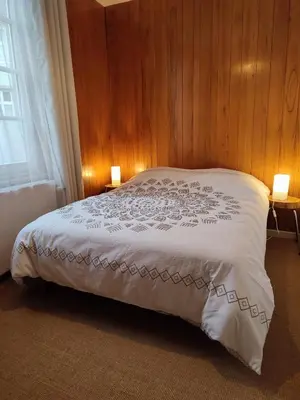 Un ou plusieurs lits dans un hébergement de l'établissement Beau trois pièces au centre de Sélestat centre
