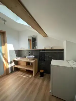 Cuisine ou kitchenette dans l'établissement Gîte 5 personnes