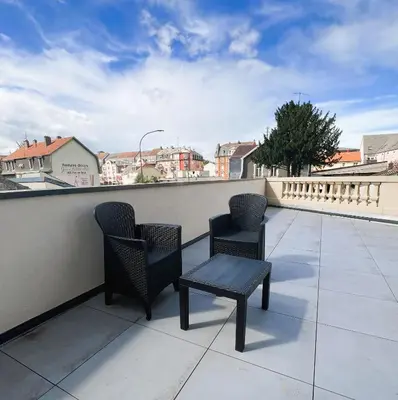 Balcon ou terrasse dans l'établissement RB-1G - Joli 2 pièces au 1er étage avec terrasse 1 à 2 pers