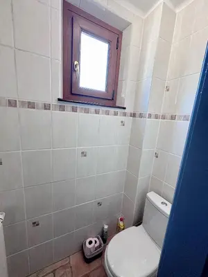 Salle de bains dans l'établissement Gîte de Juliana 6 personnes Baldenheim