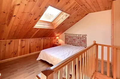 Un ou plusieurs lits dans un hébergement de l'établissement Le Nid des Vosges - Appt vue montagne