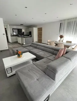 Cuisine ou kitchenette dans l'établissement Villa Aqua Détente