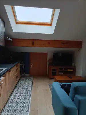 Télévision ou salle de divertissement dans l'établissement Appartement GERARDMER - Magnifique vue sur le lac - 2 adultes et 2 enfants maximum