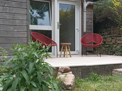 Jardin de l'établissement Chemin de résilience, séjours détente et nature
