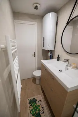 Salle de bains dans l'établissement Le Repaire du Chanceux
