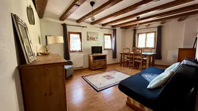 Coin salon dans l'établissement Les gites de la poterne