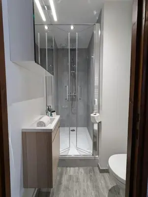 Salle de bains dans l'établissement Appartement Ruby