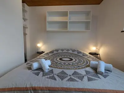 Un ou plusieurs lits dans un hébergement de l'établissement Appartement Ruby