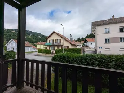 Vue générale sur la montagne ou vue sur la montagne depuis l'appartement