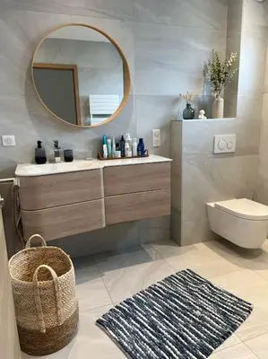 Salle de bains dans l'établissement Villa de l'Elbe proche Europapark en Alsace