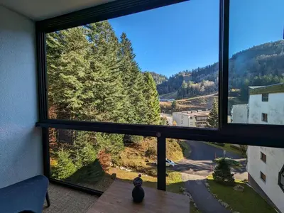 Vue générale sur la montagne ou vue sur la montagne depuis l'appartement