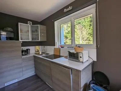 Cuisine ou kitchenette dans l'établissement Refuge AuRoiSud