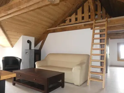 Coin salon dans l'établissement LE MASSIF - Appartement au sommet avec vue panoramique