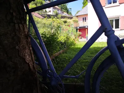 Jardin de l'établissement Rez de jardin en bordure de ruisseau