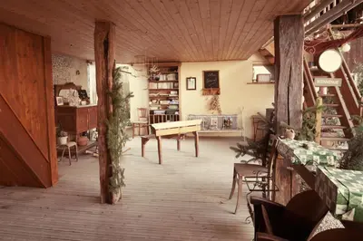 Coin salon dans l'établissement Chambres d'hôtes chez Loulou et Caramel