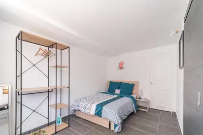 Un ou plusieurs lits dans un hébergement de l'établissement Appartement Bandjoun - Pour 4 à Mulhouse
