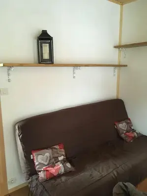 Coin salon dans l'établissement Appartement le Syöté