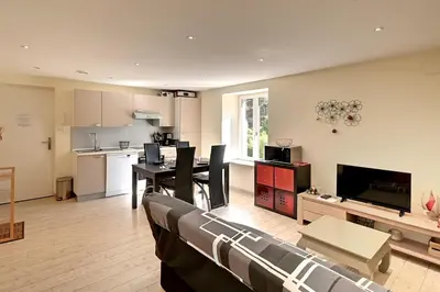 Cuisine ou kitchenette dans l'établissement Le Kichompré - Appt 50 m² vue montagne