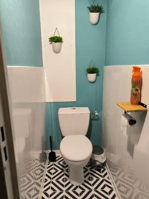 Salle de bains dans l'établissement la bulle des sapins