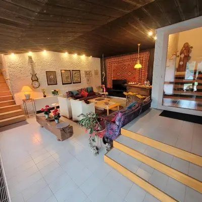 Coin salon dans l'établissement villa deloro