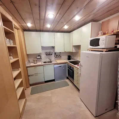 Cuisine ou kitchenette dans l'établissement villa deloro