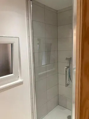 Salle de bains dans l'établissement Gîte cosy 2 personnes en Alsace