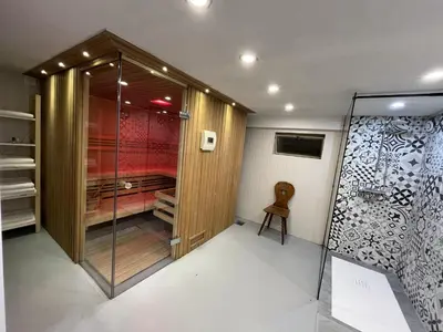 Salle de bains dans l'établissement Gîte les Rosiers du Blosen